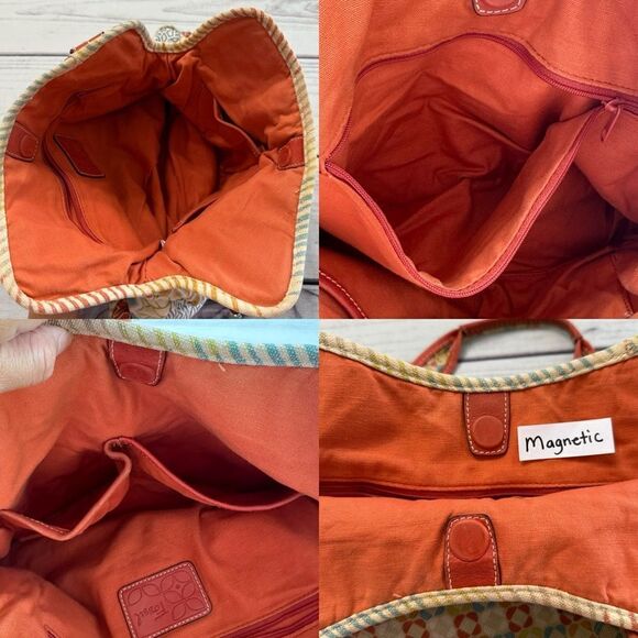 Fossil Multicolored Floral Pattern Canvas Shoulder/Handbag Medium ZB 2907 - Picture 4 of 12